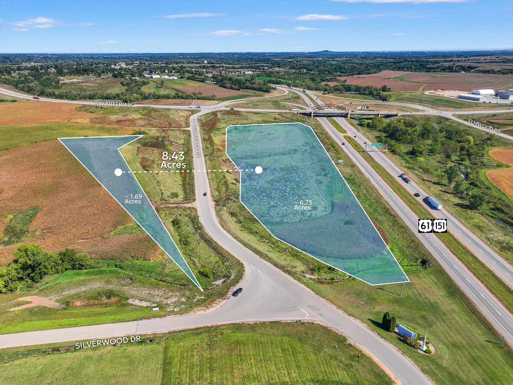 8.43 Acres of Commercial Land for Sale in Dubuque, Iowa