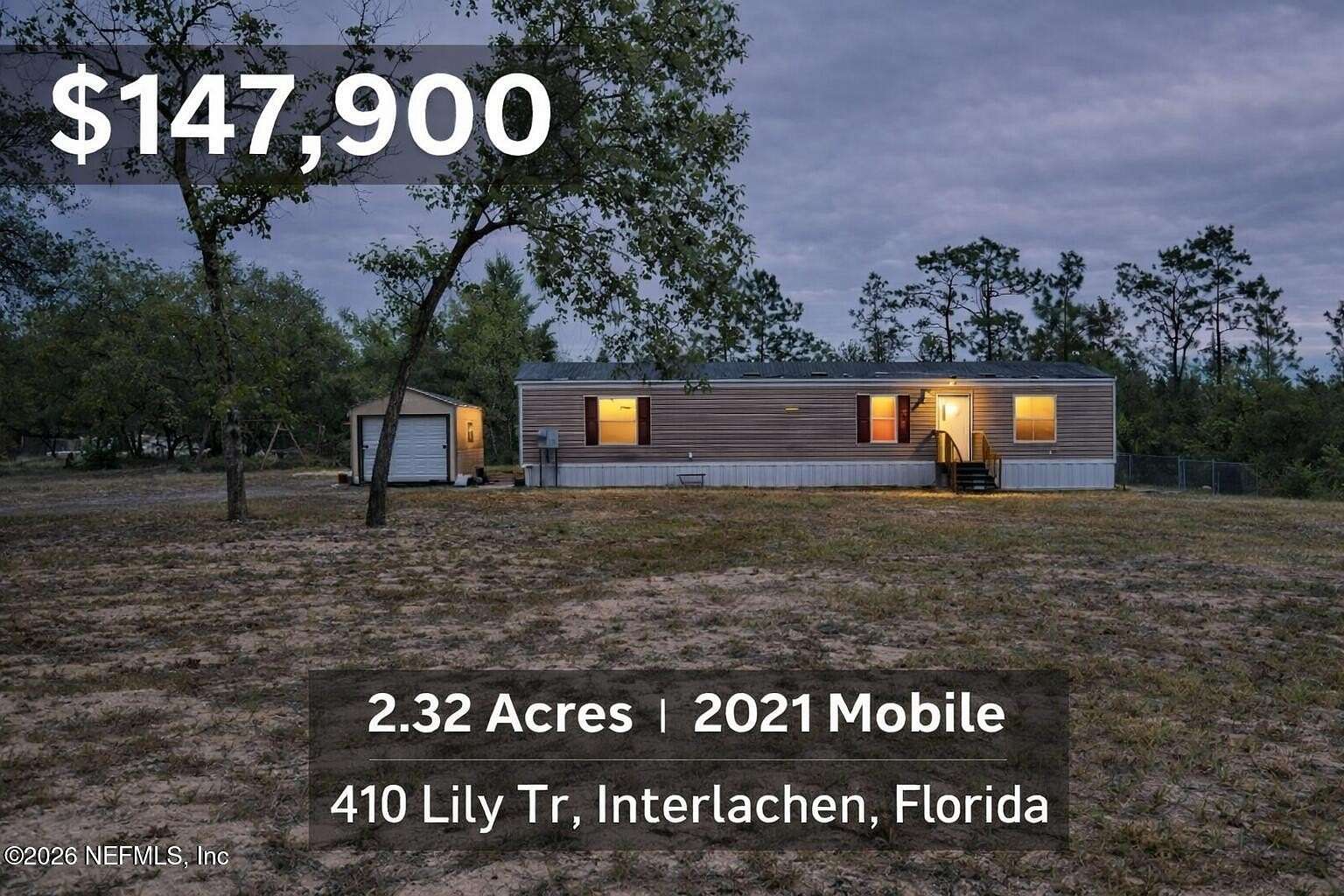 2.32 Acres of Land with Home for Sale in Interlachen, Florida