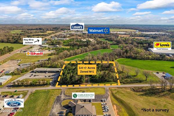 3.4 Acres of Commercial Land for Sale in Milan, Tennessee