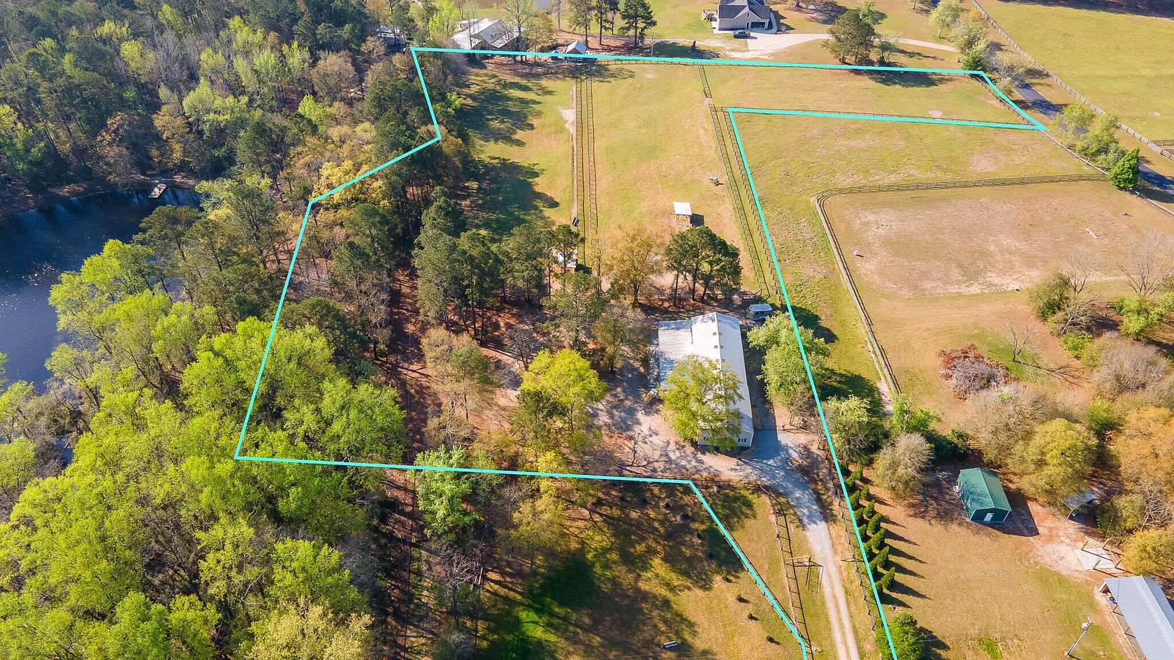 5.59 Acres of Land with Home for Sale in Aiken, South Carolina
