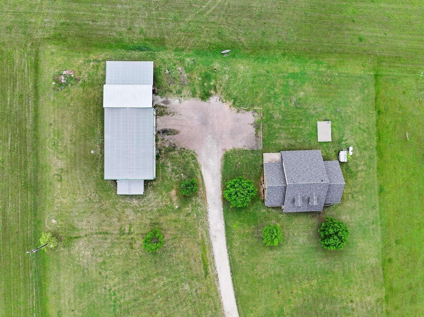 5.61 Acres of Land with Home for Sale in Tioga, Texas