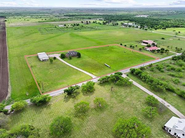 5.61 Acres of Land with Home for Sale in Tioga, Texas
