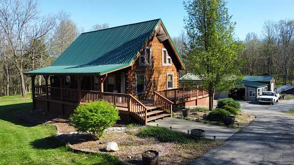 11.6 Acres of Land with Home for Sale in Vevay, Indiana