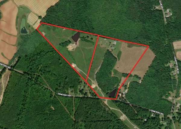 49.3 Acres of Recreational Land with Home for Sale in Chase City, Virginia