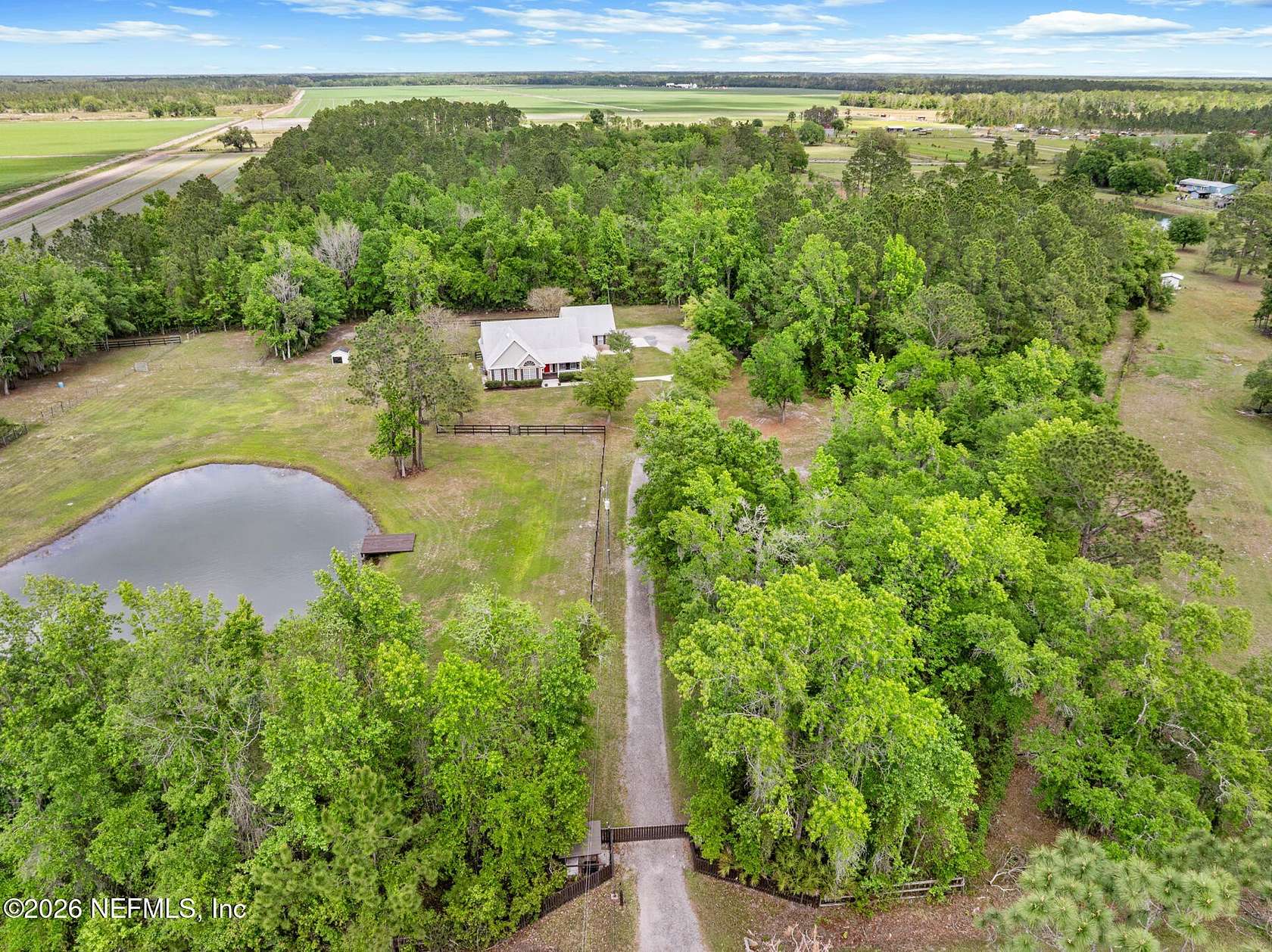 7.37 Acres of Land with Home for Sale in St. Augustine, Florida