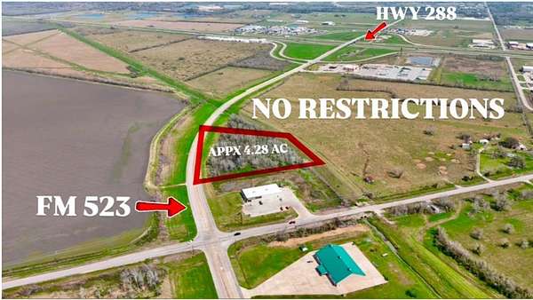 4.28 Acres of Commercial Land for Sale in Angleton, Texas