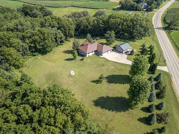 5 Acres of Land with Home for Sale in Monticello, Wisconsin