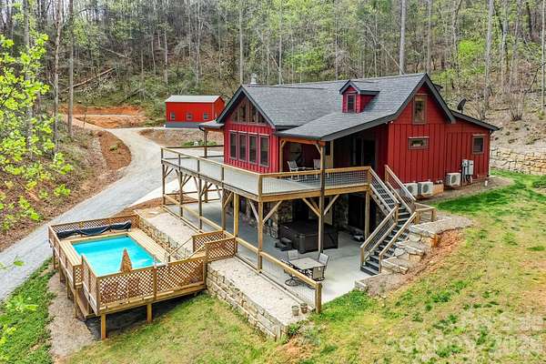 27.5 Acres of Land with Home for Sale in Lake Lure, North Carolina