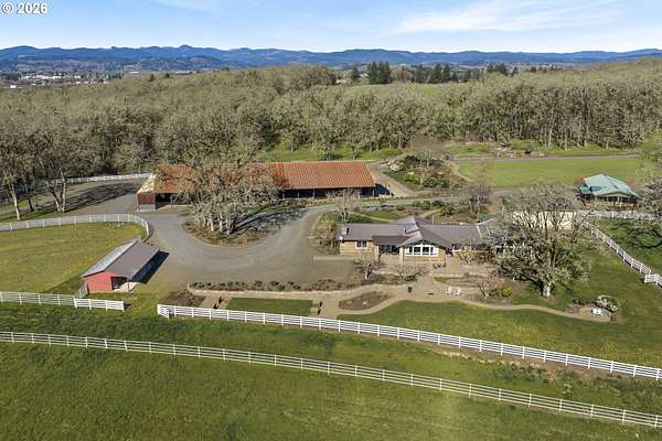 43.4 Acres of Agricultural Land with Home for Sale in Yamhill, Oregon