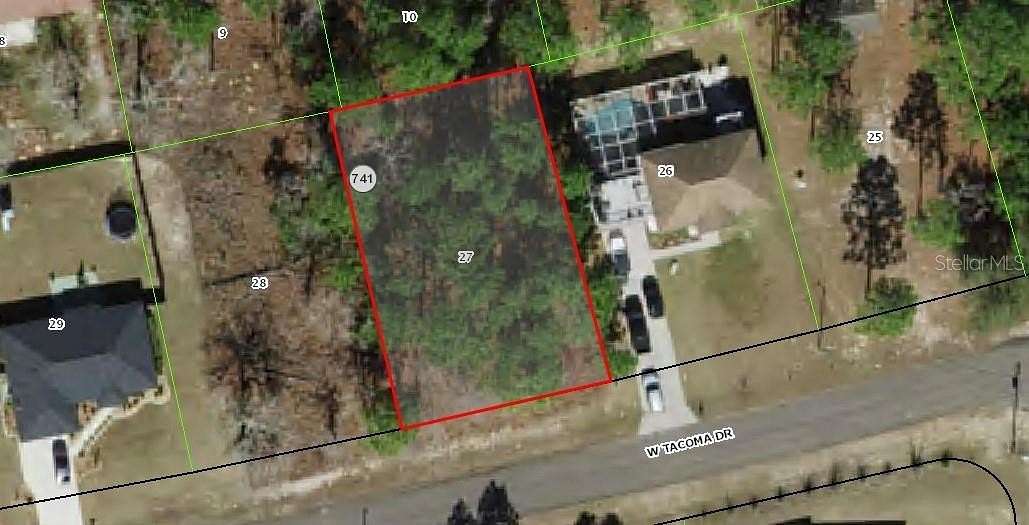 0.22 Acres of Residential Land for Sale in Citrus Springs, Florida