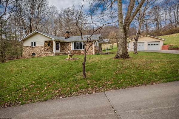 60.3 Acres of Recreational Land with Home for Sale in Rivesville, West Virginia