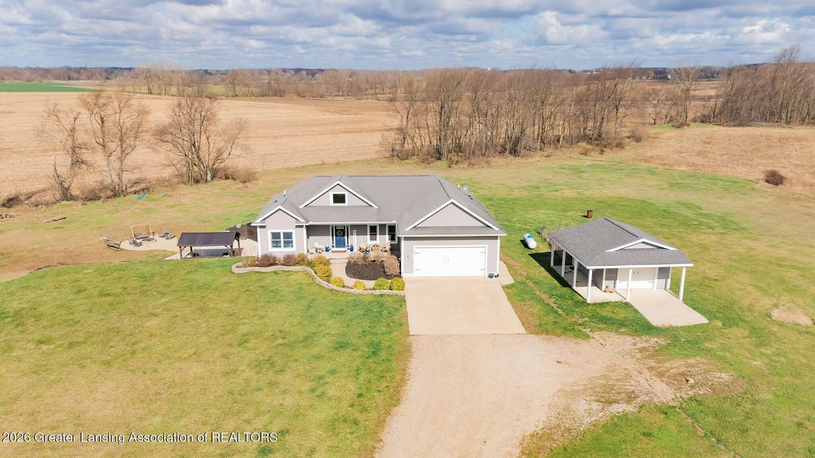 2.77 Acres of Land with Home for Sale in Eaton Rapids, Michigan