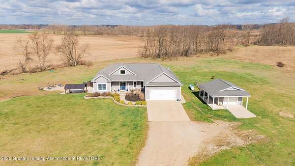 2.77 Acres of Land with Home for Sale in Eaton Rapids, Michigan