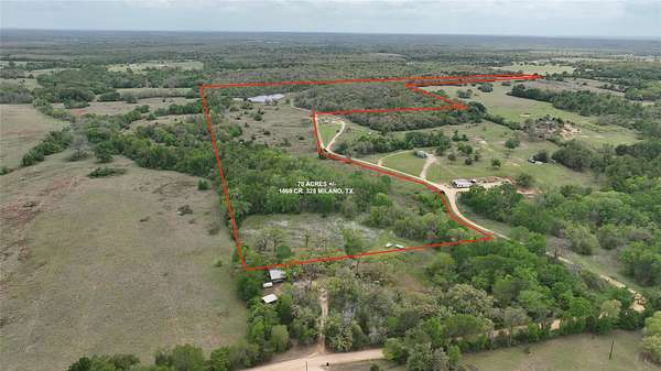 70 Acres of Recreational & Residential Land for Sale in Milano, Texas