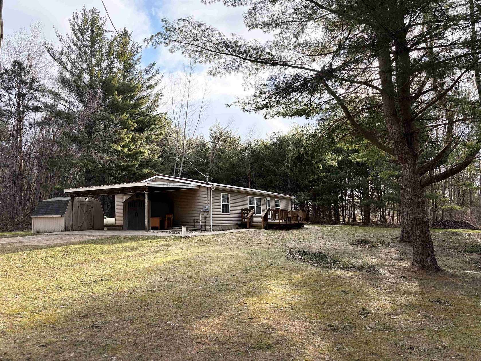 1.8 Acres of Land with Home for Sale in Farwell, Michigan