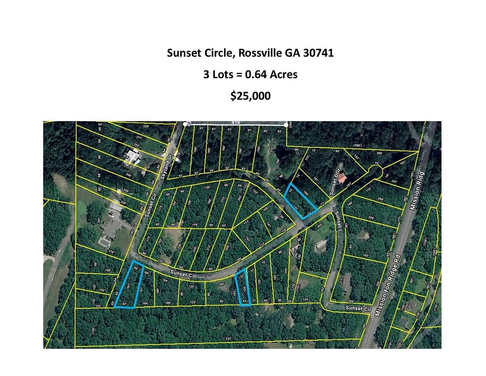 0.64 Acres of Residential Land for Sale in Rossville, Georgia