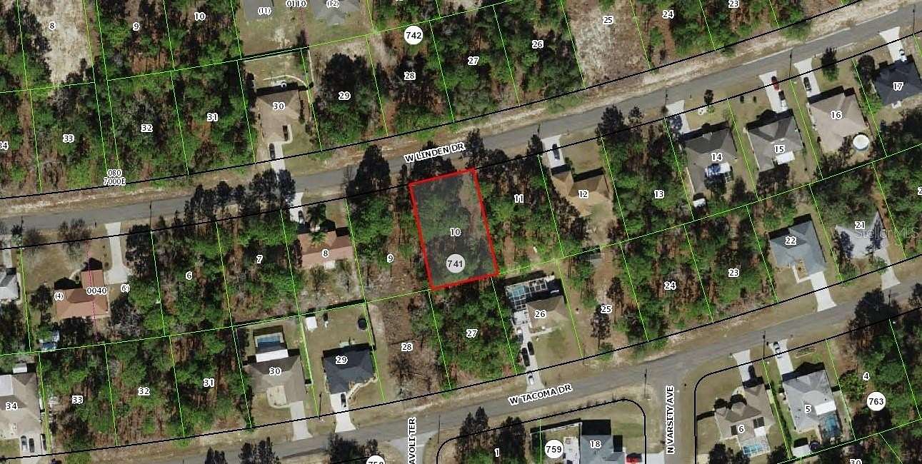 0.24 Acres of Residential Land for Sale in Citrus Springs, Florida