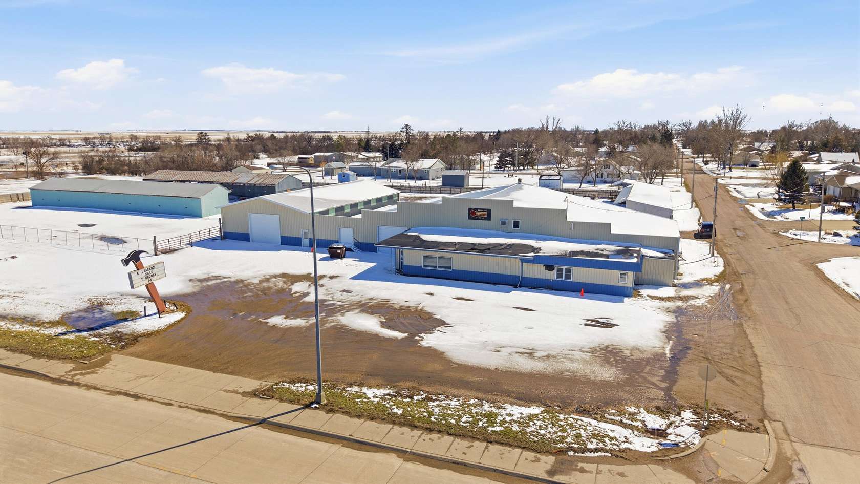 3 Acres of Improved Commercial Land for Sale in Ipswich, South Dakota