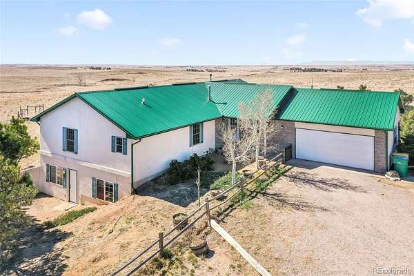 40 Acres of Agricultural Land with Home for Sale in Calhan, Colorado