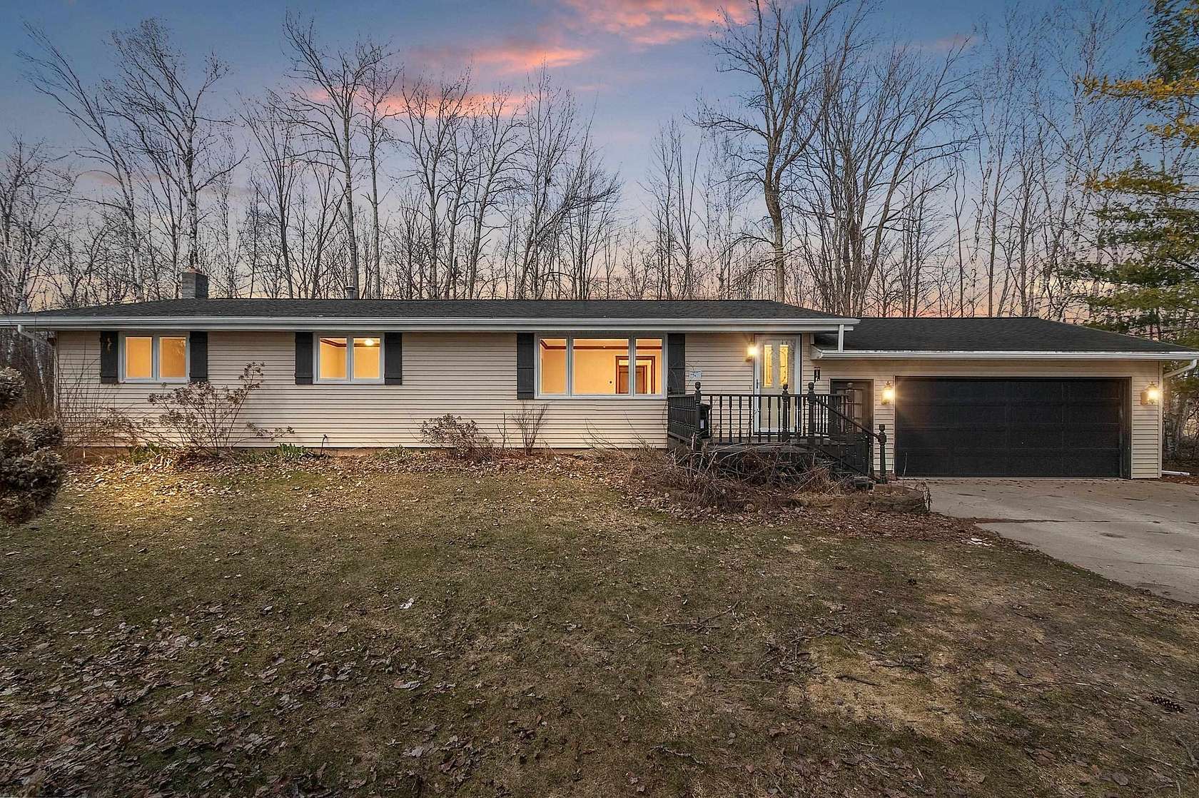 2.5 Acres of Land with Home for Sale in Krakow, Wisconsin