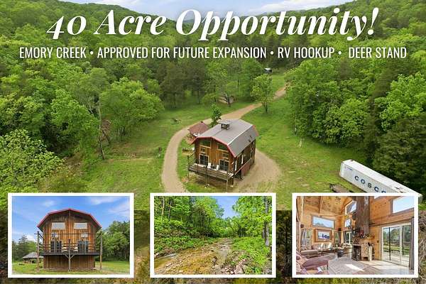 40 Acres of Land with Home for Sale in Walnut Shade, Missouri