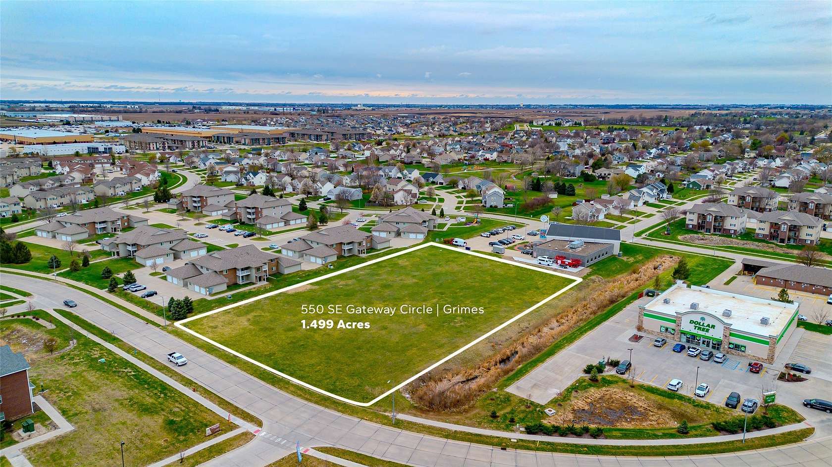 1.5 Acres of Mixed-Use Land for Sale in Grimes, Iowa