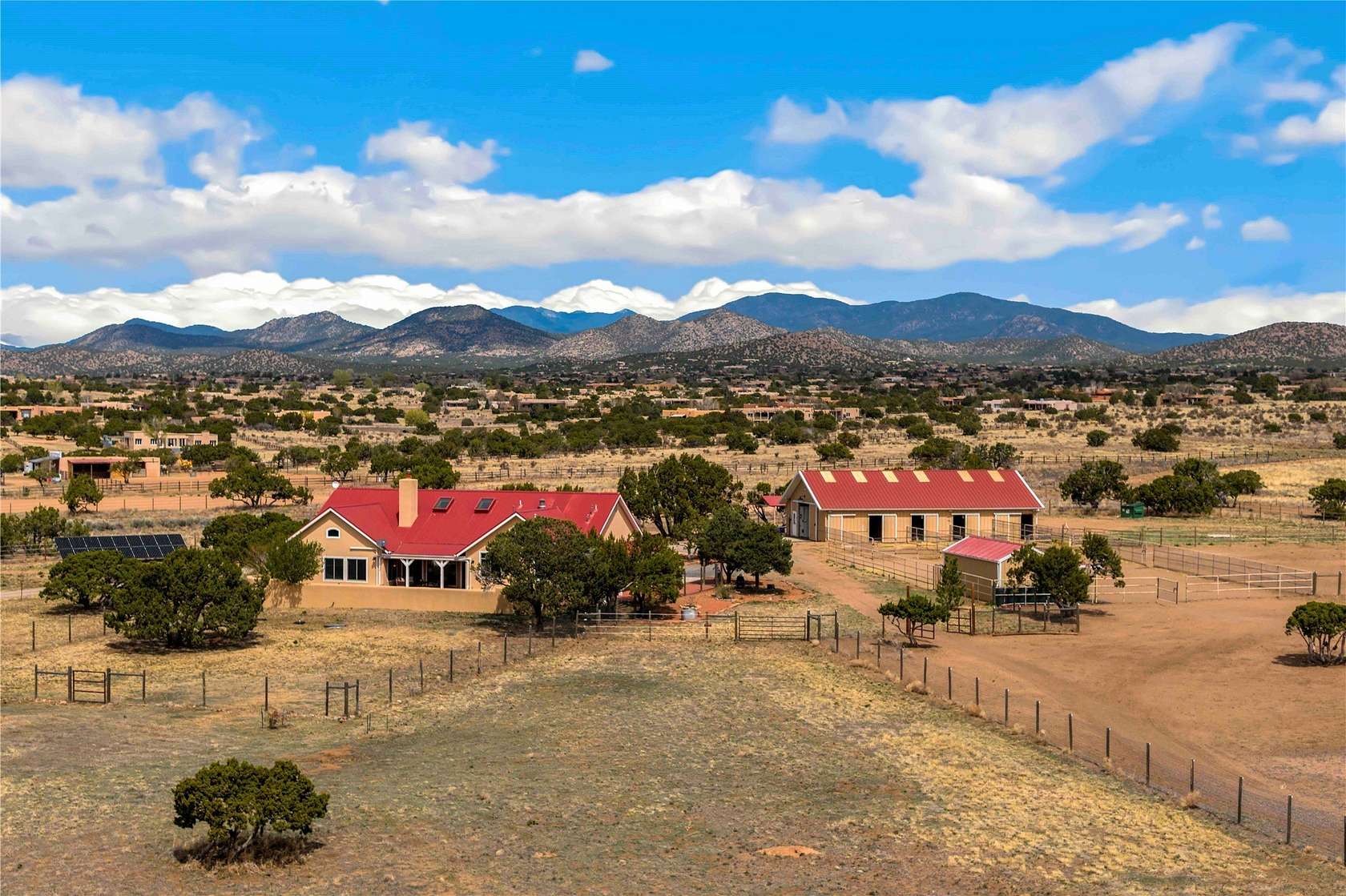 15 Acres of Land with Home for Sale in Santa Fe, New Mexico