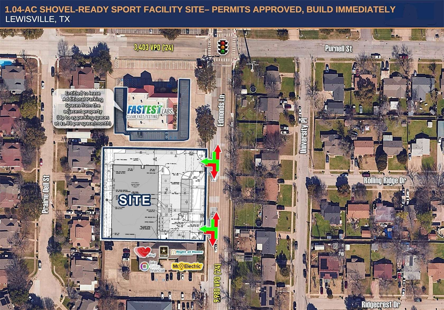 1 Acre of Commercial Land for Sale in Lewisville, Texas