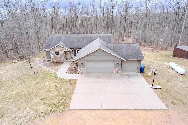 7.6 Acres of Land with Home for Sale in Hatley, Wisconsin