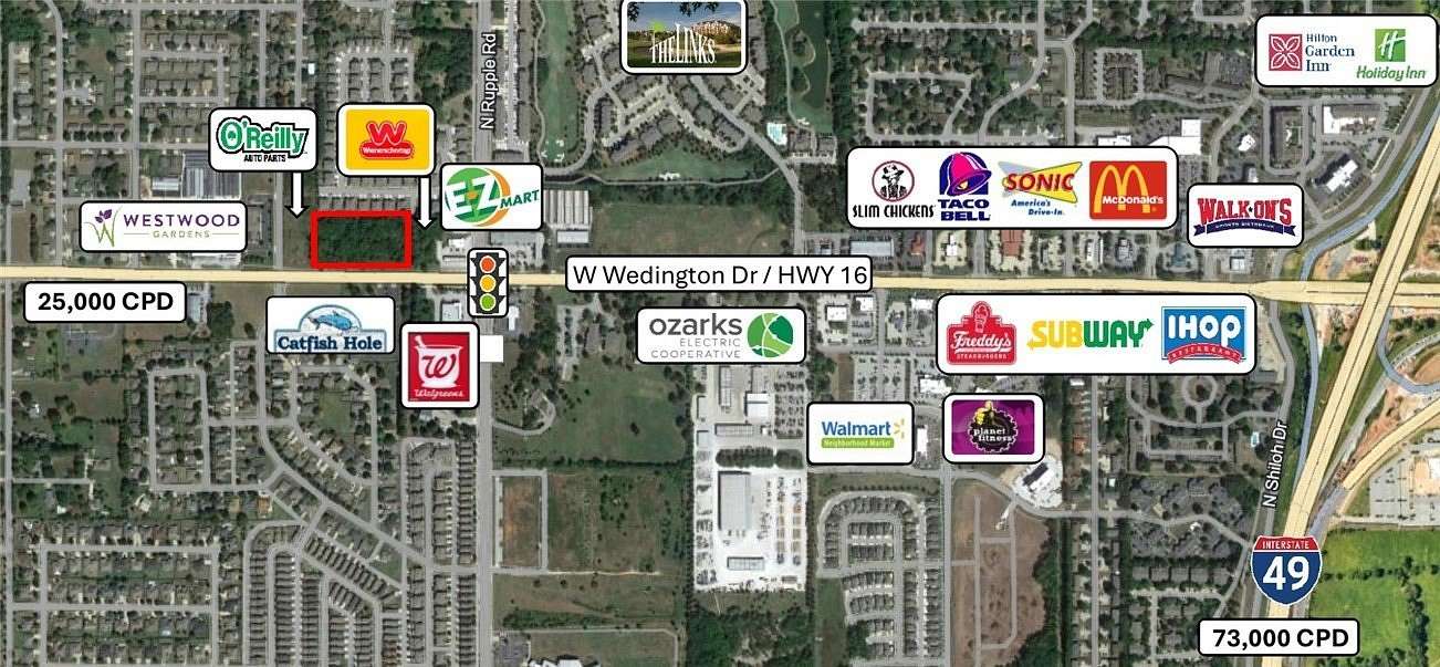 1.12 Acres of Commercial Land for Sale in Fayetteville, Arkansas