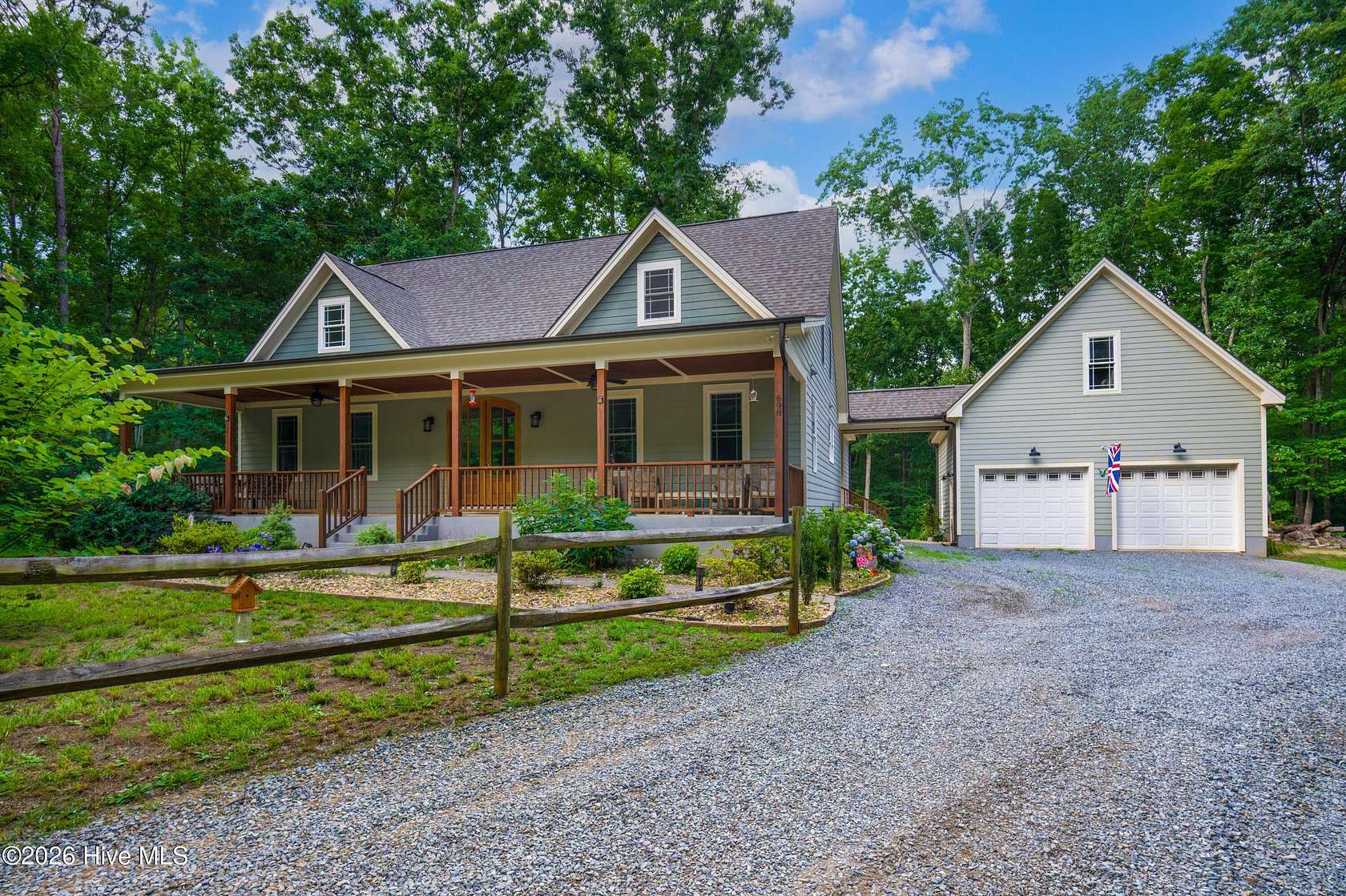 7.48 Acres of Land with Home for Sale in Bear Creek, North Carolina
