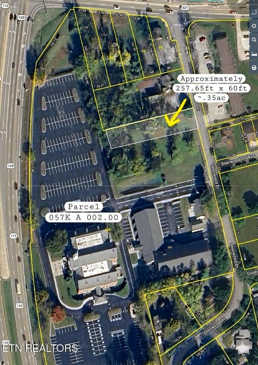 0.35 Acres of Commercial Land for Sale in Maryville, Tennessee