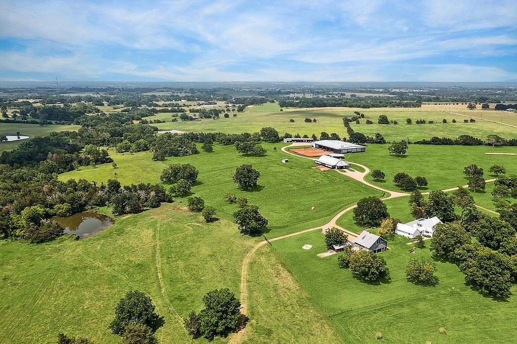 85 Acres of Agricultural Land with Home for Sale in New Ulm, Texas