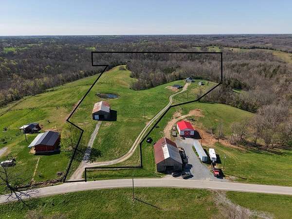 31.9 Acres of Land with Home for Sale in Mays Lick, Kentucky
