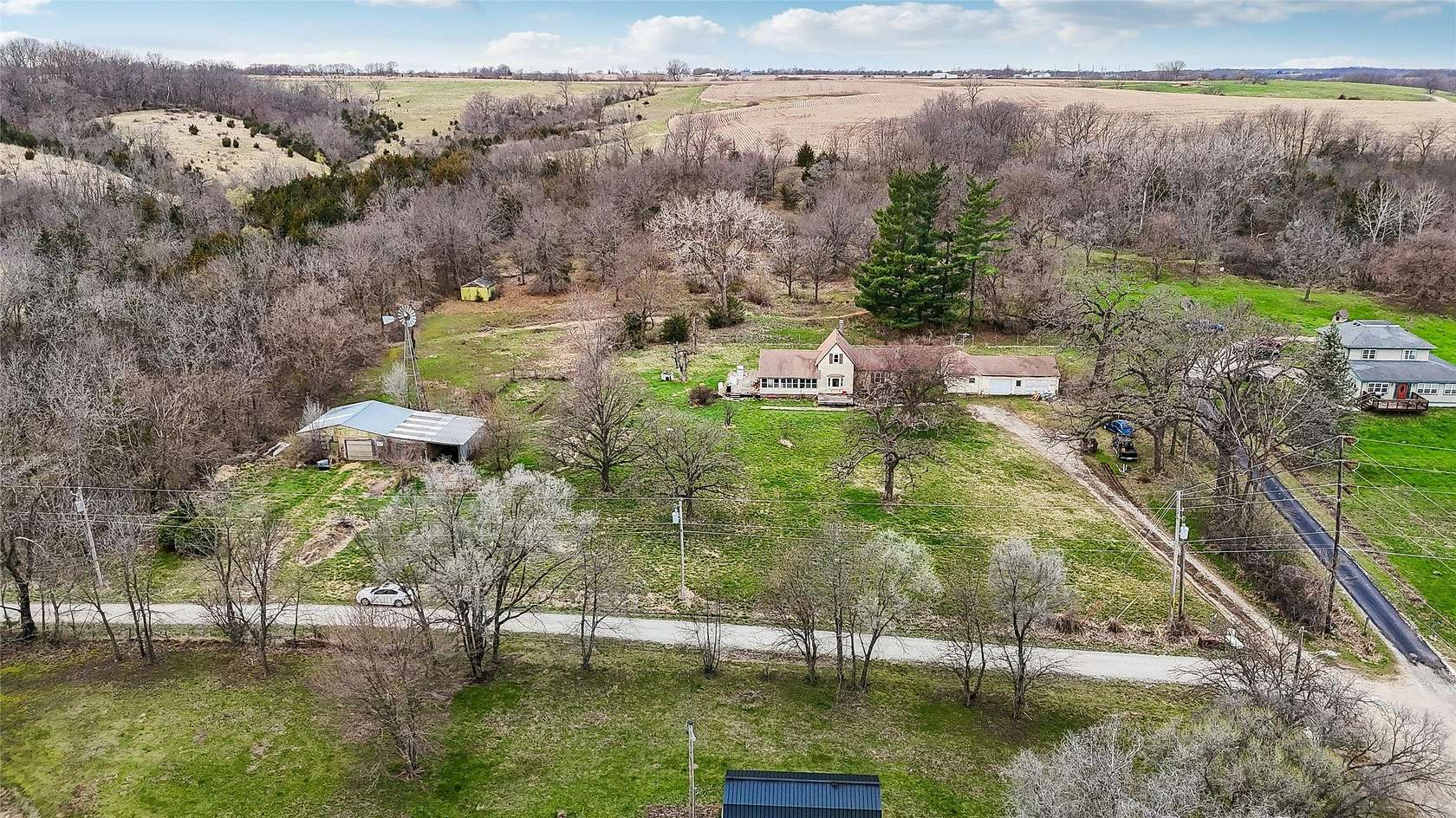 4.75 Acres of Land with Home for Sale in Redfield, Iowa