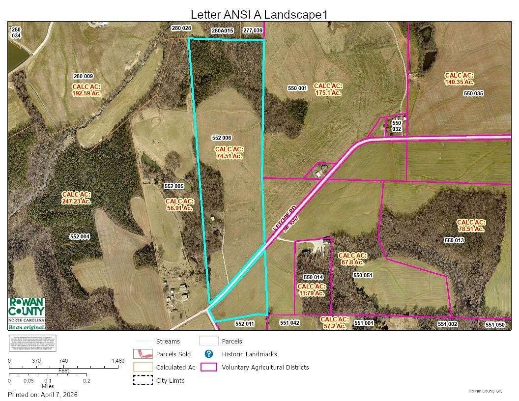 71 Acres of Recreational & Residential Land for Sale in Mount Ulla, North Carolina