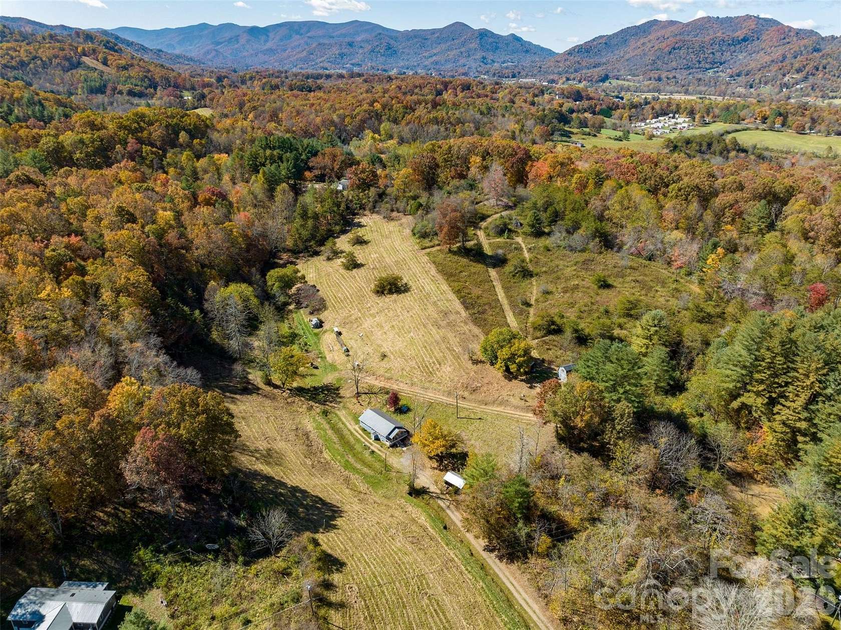 12.8 Acres of Land with Home for Sale in Canton, North Carolina