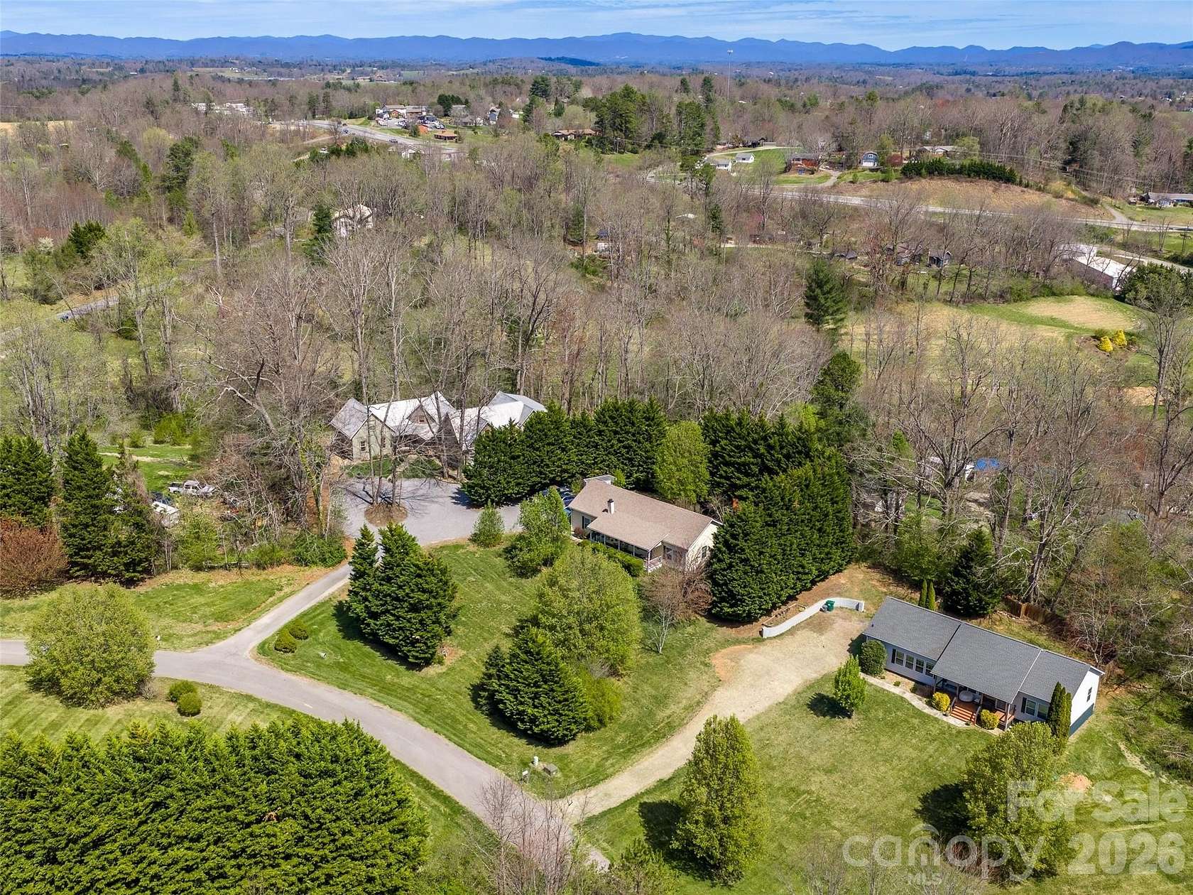 2.56 Acres of Land with Home for Sale in Leicester, North Carolina