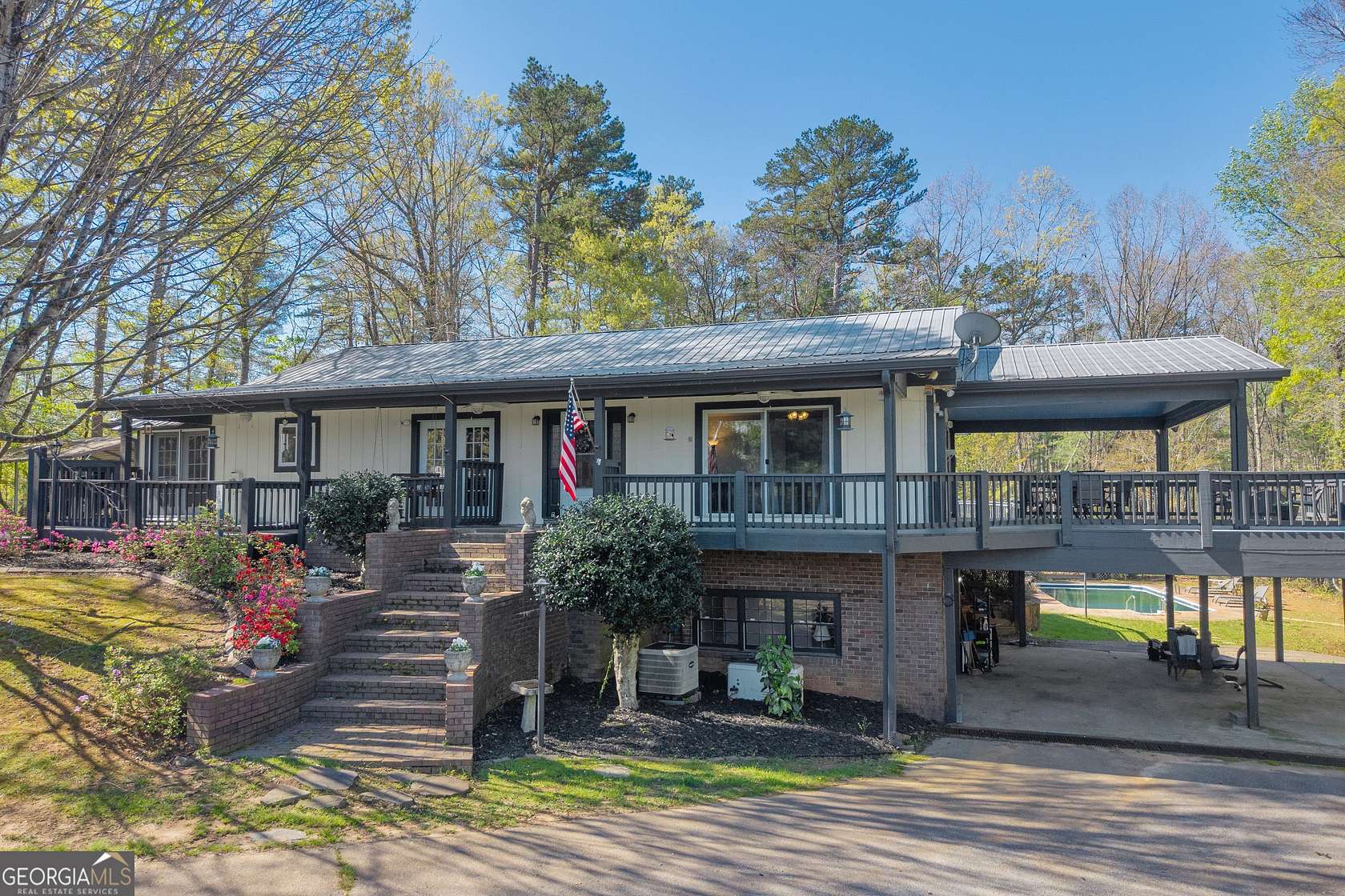 6.34 Acres of Land with Home for Sale in Lakemont, Georgia