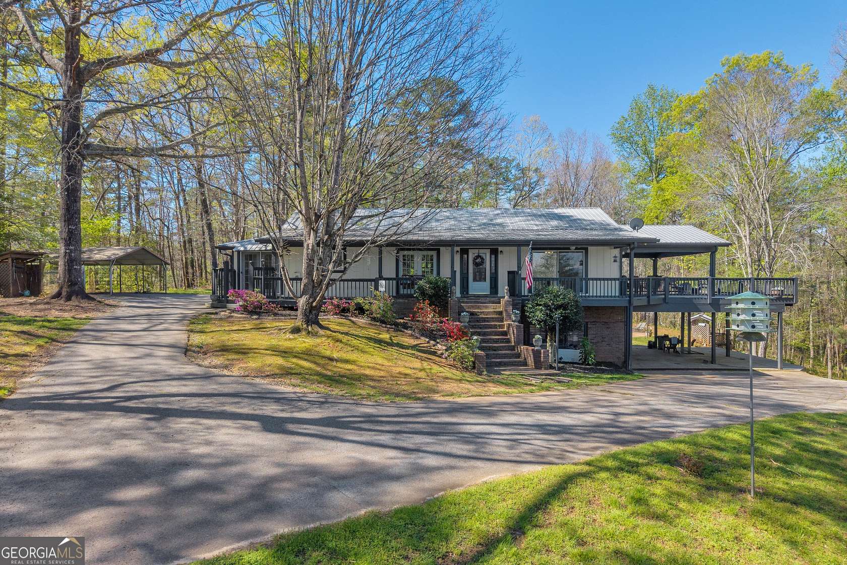 6.34 Acres of Land with Home for Sale in Lakemont, Georgia