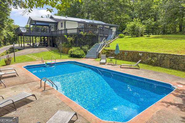 6.34 Acres of Land with Home for Sale in Lakemont, Georgia