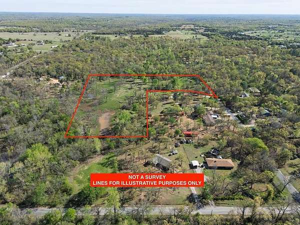 9.12 Acres of Residential Land for Sale in Tecumseh, Oklahoma