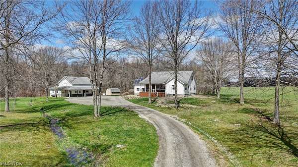 6.89 Acres of Land with Home for Sale in West Farmington, Ohio