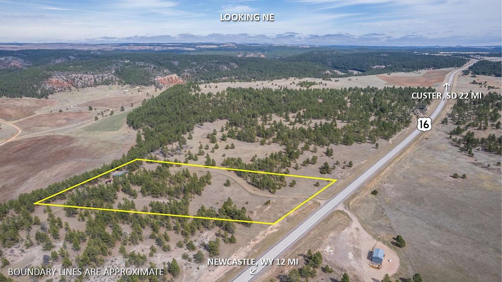 7.89 Acres of Land with Home for Sale in Edgemont, South Dakota