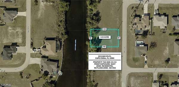 0.23 Acres of Residential Land for Sale in Cape Coral, Florida