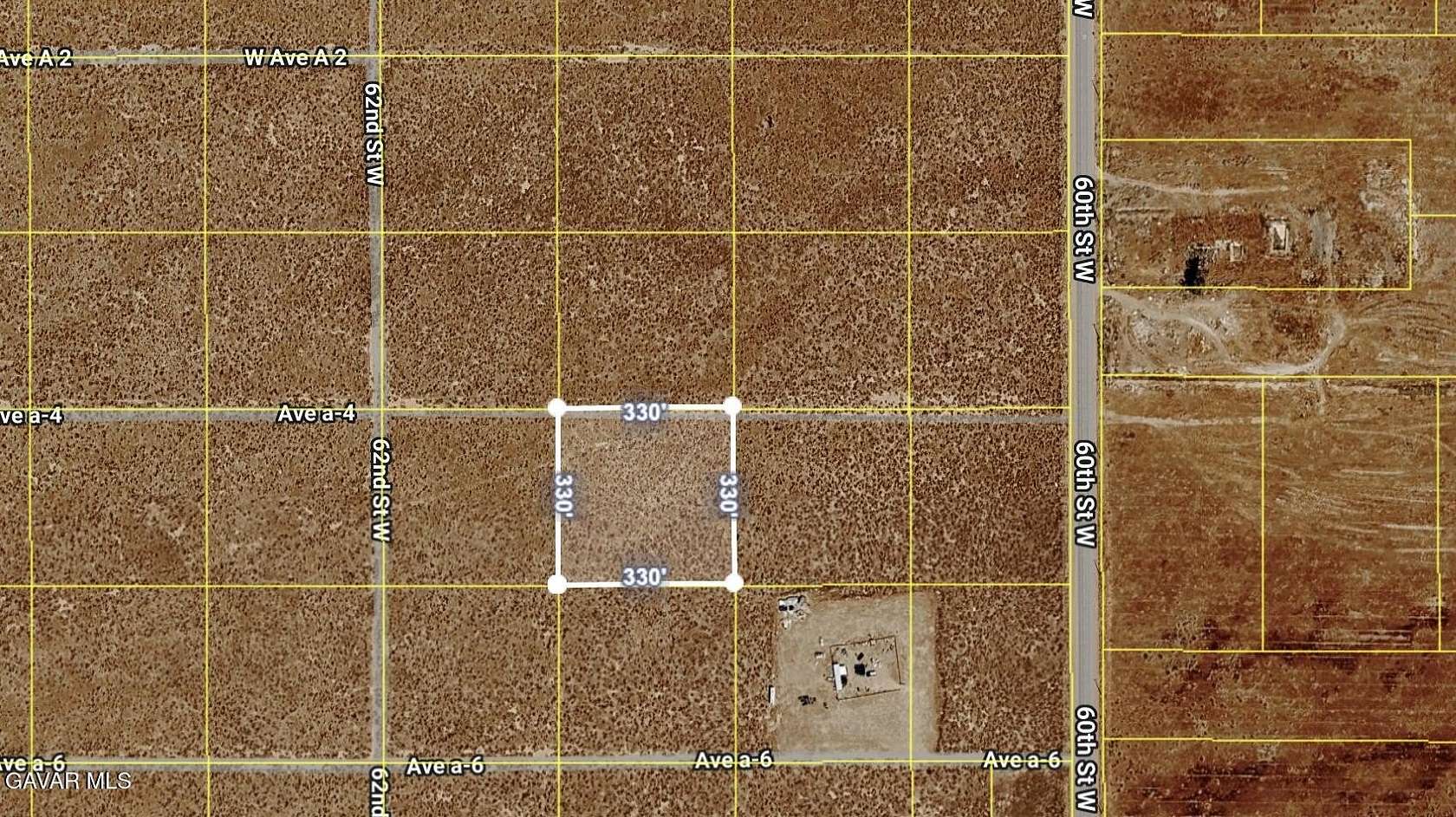 2.5 Acres of Land for Sale in Lancaster, California