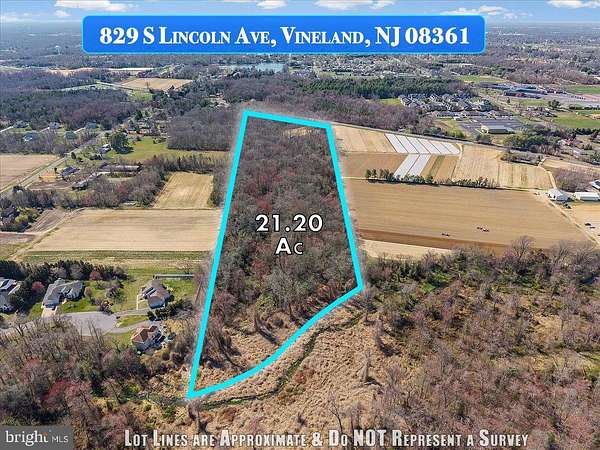 21.2 Acres of Recreational & Residential Land for Sale in Vineland, New Jersey
