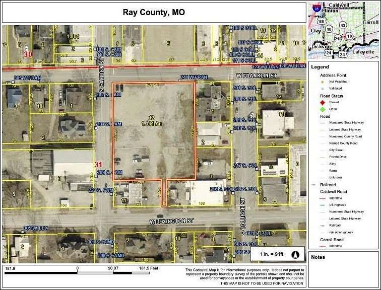 1.14 Acres of Commercial Land for Sale in Richmond, Missouri