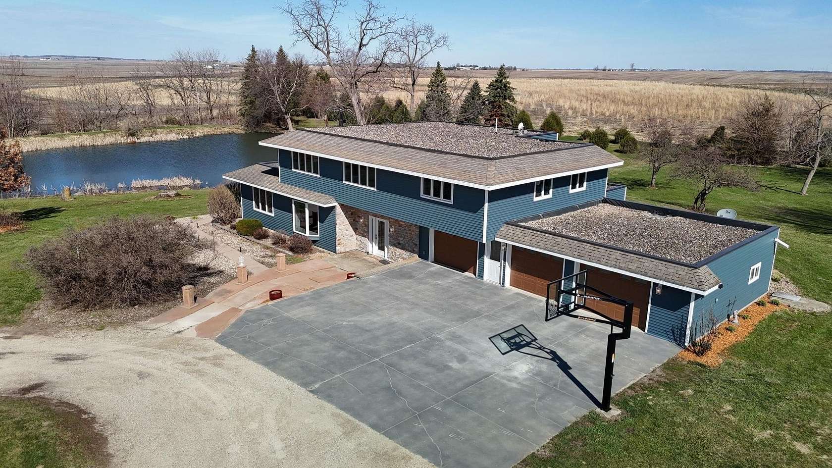 10.4 Acres of Recreational Land with Home for Sale in Parkersburg, Iowa