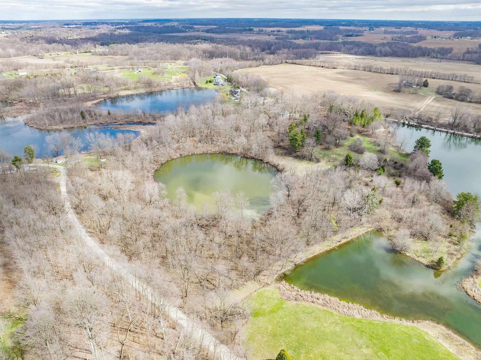 8.19 Acres of Land with Home for Sale in Columbia City, Indiana